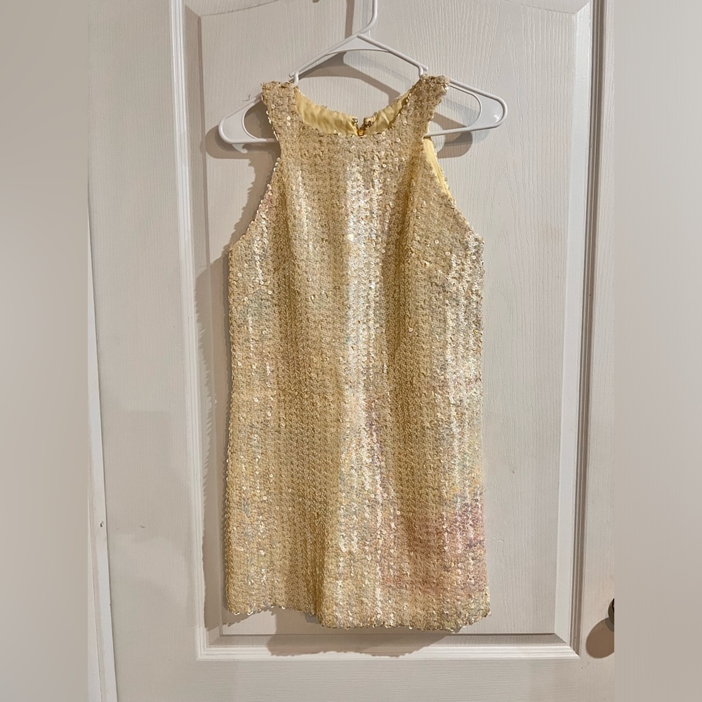 Vintage Sequined Halter Dress